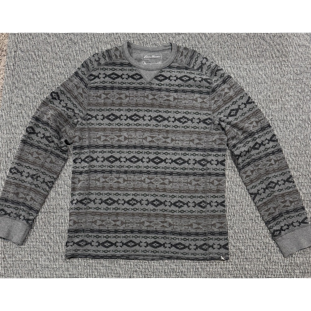 Men's Eddie Bauer Vintage Style Henley Sweater/shirt - Size Small